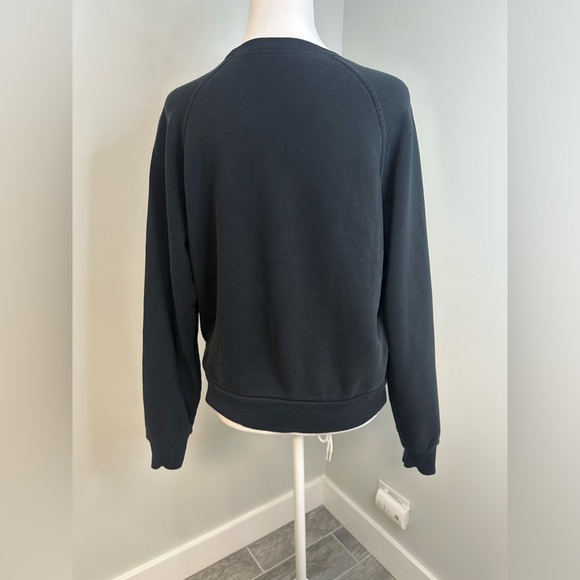 Reformation Jeans Organic Cotton Black Crewneck Sweater Sz XS Recycled Capsule - Picture 8 of 17